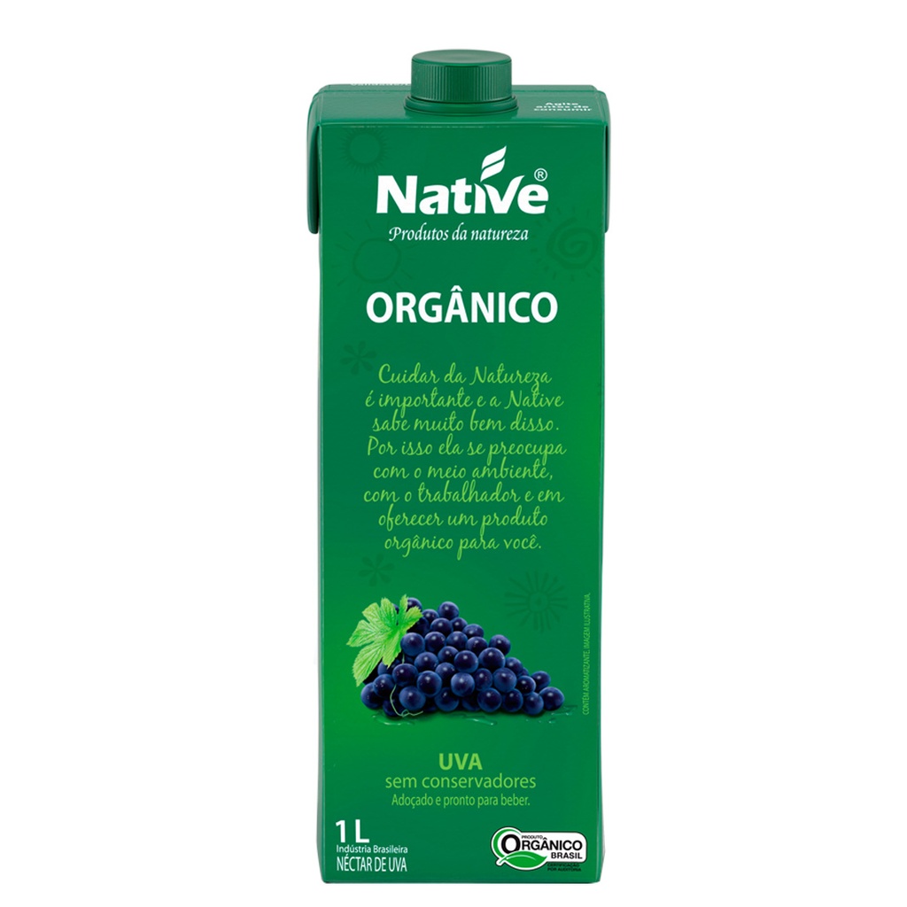 عصير العنب لتر عضوي - (Native)*