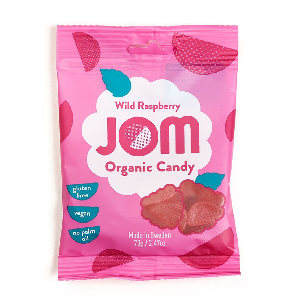 حلوى بنكهة التوت البري عضوي ( JOM)