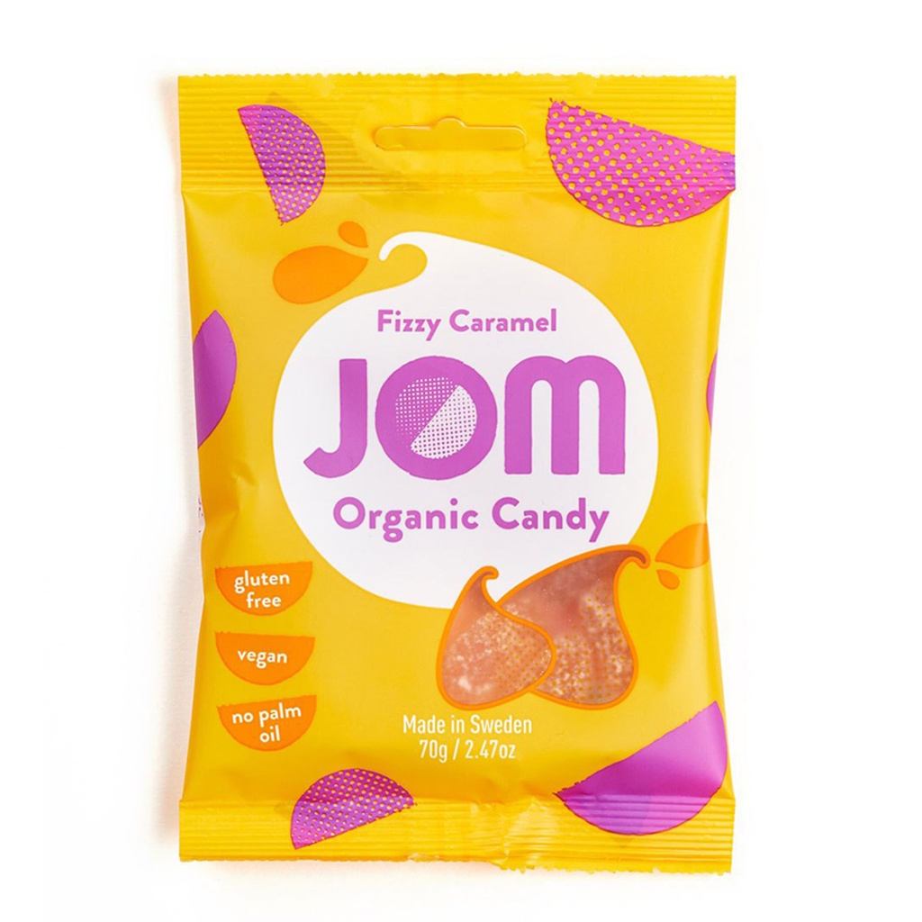 حلوى بنكهة الكراميل عضوي ( JOM)